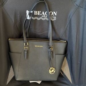 Michael Kors Black Quilted Interior Bag